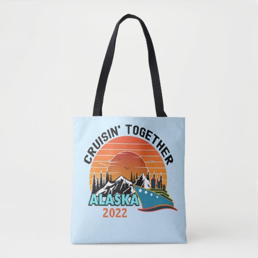 Cruisin Together Alaska Travel Vacking Tote Bag (Voorkant)