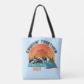 Cruisin Together Alaska Travel Vacking Tote Bag (Achterkant)