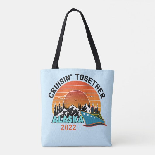 Cruisin Together Alaska Travel Vacking Tote Bag (Achterkant)