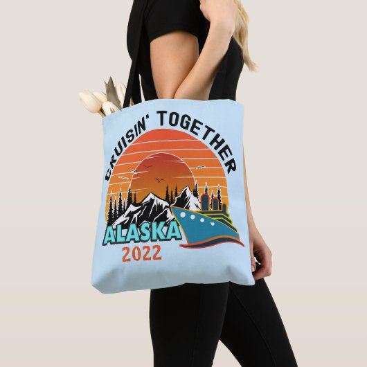 Cruisin Together Alaska Travel Vacking Tote Bag (Dichtbij)