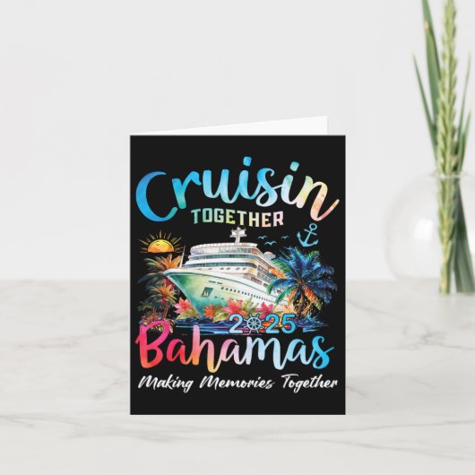 Cruisin Together Bahamas 2025 Herinneringen Maken  Kaart (Voorkant)