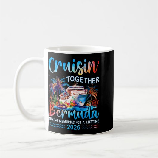 Cruisin' Together Bermuda 2026 Family Vacation Cru Koffiemok (Links)