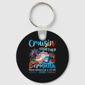 Cruisin' Together Bermuda 2026 Family Vacation Cru Sleutelhanger (Voorkant)