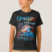 Cruisin' Together Bermuda 2026 Family Vacation Cru T-shirt (Voorkant)