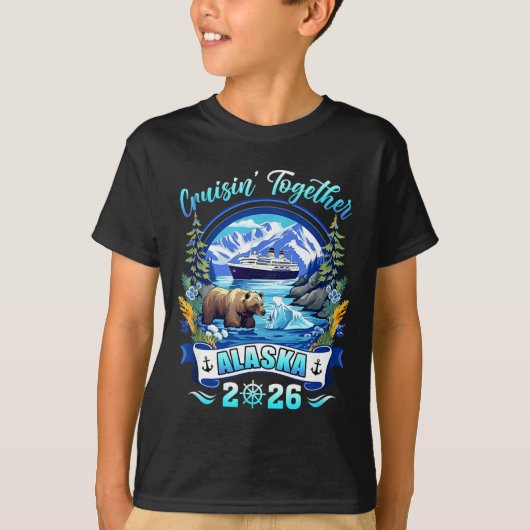 Cruisin Together Matching Family Friends Alaska Cr T-shirt (Voorkant)