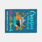 Cruisin' Together Myrtle Beach 2026 Family Cruise  Fleece Deken (Voorkant (Horizontaal))