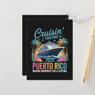 Cruisin' Together Puerto Rico 2026 Feestdagenkaart