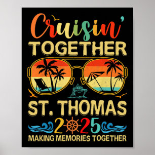 Cruisin Together St.thomas 2025 Matching Groepsvak Poster