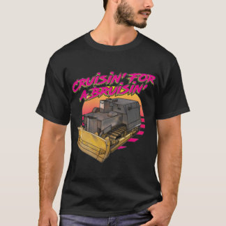 Cruisin voor een Bruisin Killdozer Funny Shirt