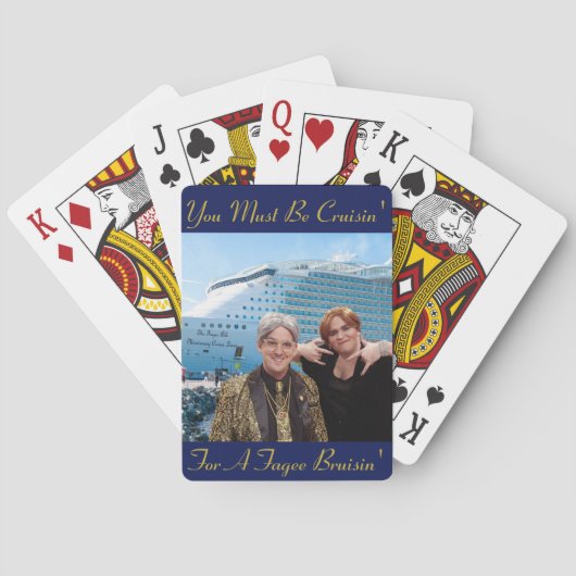 Cruisin' voor een kinderspeelkaart pokerkaarten (Achterkant)