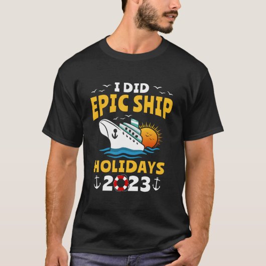 Cruising 2023 Trip Ocean Ship Cruise T-shirt (Voorkant)