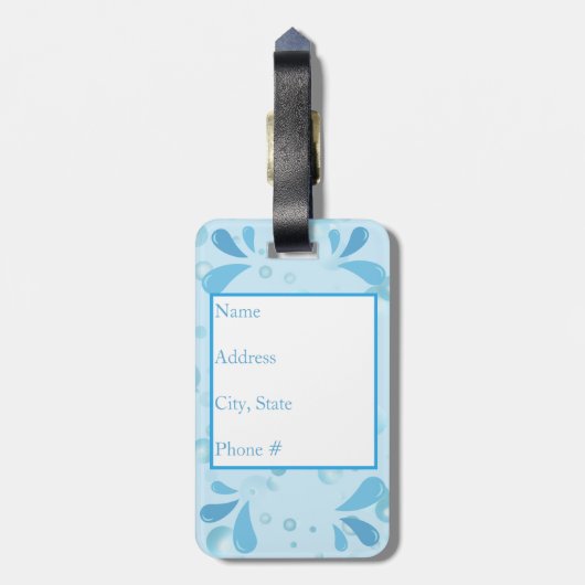 Cruising Alaska bergen gepersonaliseerd Bagagelabel (Achterkant verticaal)