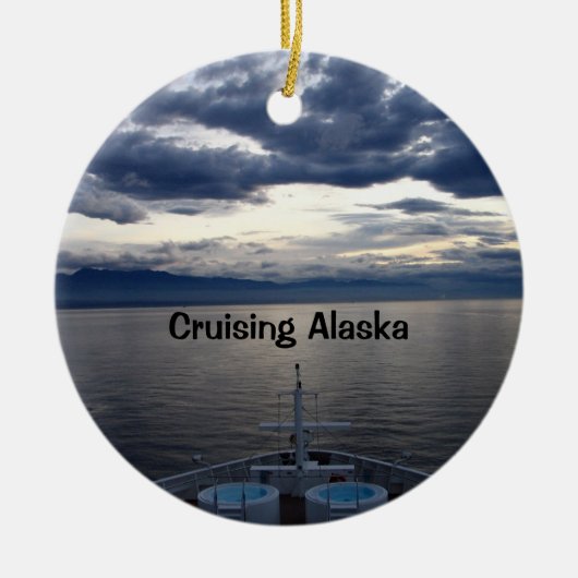 Cruising Alaska Keramisch Ornament (Voorkant)