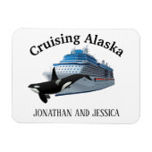 Cruising Alaska Orca Killer Whale Ship Magneet (Horizontaal)