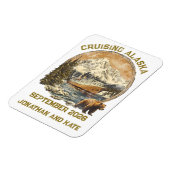 Cruising Alaska Retro Distressed Ship Door Marker Magneet (Linkerzijde)