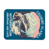 Cruising Alaska Retro Ship Deurmarker Magneet (Horizontaal)