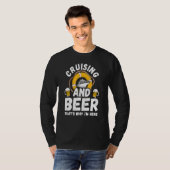 Cruising And Beer Funny Cruise Crusaders T-shirt (Voorkant volledig)