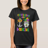 Cruising and Boozing Mardi Gras Cruise Matching Fa T-shirt (Voorkant)