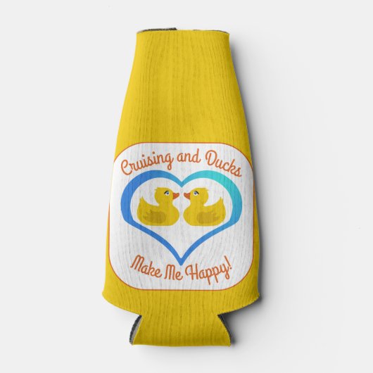 Cruising and Ducks Make Me Happy-Customized Flesjeskoeler (Voorkant)