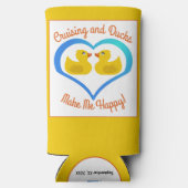 Cruising and Ducks Make Me Happy-Customized Seltzer Blikjeskoeler (Achterkant)