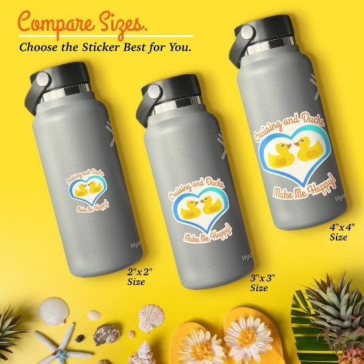 Cruising and Ducks Make Me Happy-Vacation Sticker