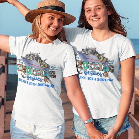 Cruising Besties Cruiseschip T-shirt