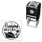 Cruising Besties thema Zelfinktende Stempel (In situ)