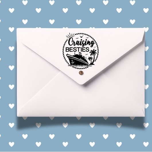 Cruising Besties thema Zelfinktende Stempel