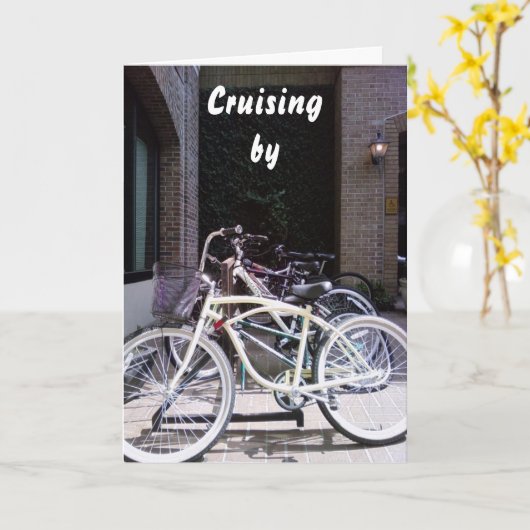 "CRUISING BY" KRIJGT GOEDE WENSEN KAART (Gele Bloem)