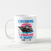Cruising door 10 jaar bruiloft koffiemok (Links)