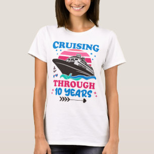 Cruising door 10 jaar bruiloft t-shirt