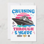 Cruising door 5 jaar bruiloft kaart (Voorkant)