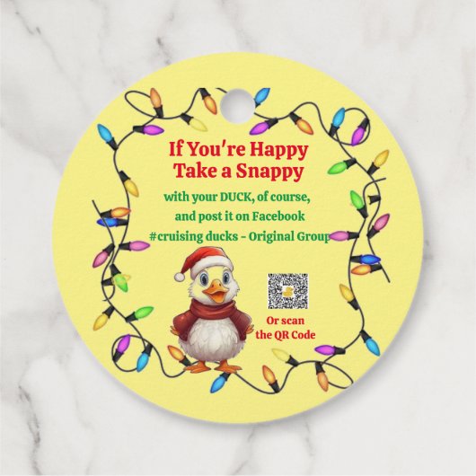 Cruising Duck Labels Kerst (Achterkant)