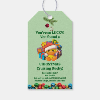 Cruising Duck Labels Kerst Cadeaulabel