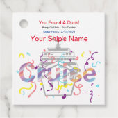 Cruising Duck Tag Bedankjes Labels (Voorkant)
