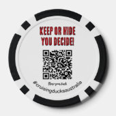 Cruising Ducks Australië verzamelbare eend tokens (Achterkant)