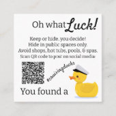 Cruising Ducks Cruise Kapitein Duck Contactkaartje (Voorkant)