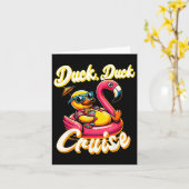 Cruising Ducks Duck Cruise Familie Vakantie Ru Kaart (Gele Bloem)