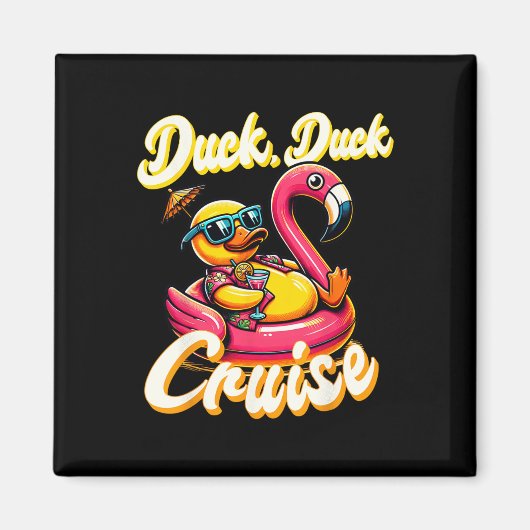 Cruising Ducks Duck Cruise Familie Vakantie Ru Magneet (Voorkant)
