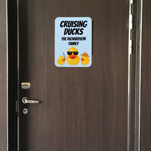 Cruising Ducks Familie Cruise Deur Magneet