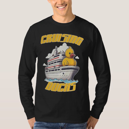 Cruising Ducks fun rubber duck finding game on cru T-shirt (Voorkant)