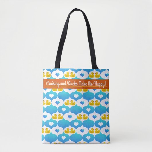 Cruising Ducks Happy Tote Bag (Voorkant)