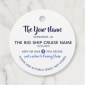 Cruising Eend Aangepast Bedankjes Labels (Achterkant)