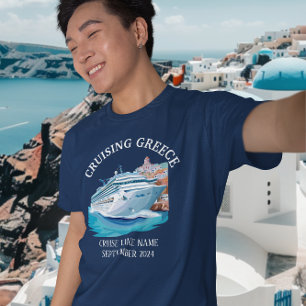 Cruising Griekenland Griekse eilanden Santorini T-shirt