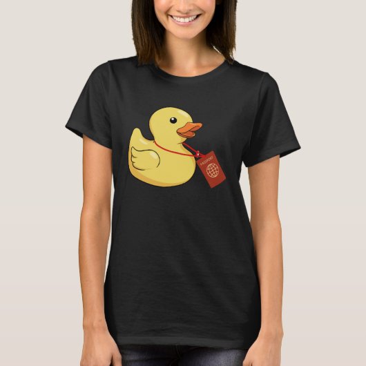 Cruising Hiding Finding Rubber Ducks Passport Scav T-shirt (Voorkant)