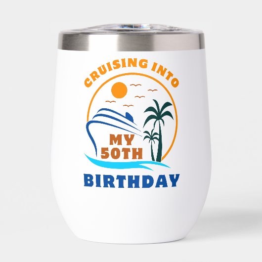 Cruising in mijn 50e geboortedag boot (Voorkant)