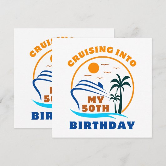 Cruising in mijn 50e geboortedag boot (Voorkant / Achterkant)