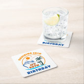 Cruising in mijn 50e geboortedag boot kartonnen onderzetters (Insitu)