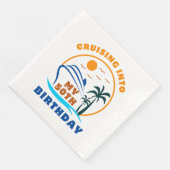 Cruising in mijn 50e geboortedag boot servet (Hoek)