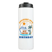 Cruising in mijn 50e geboortedag boot thermosbeker (Voorkant)